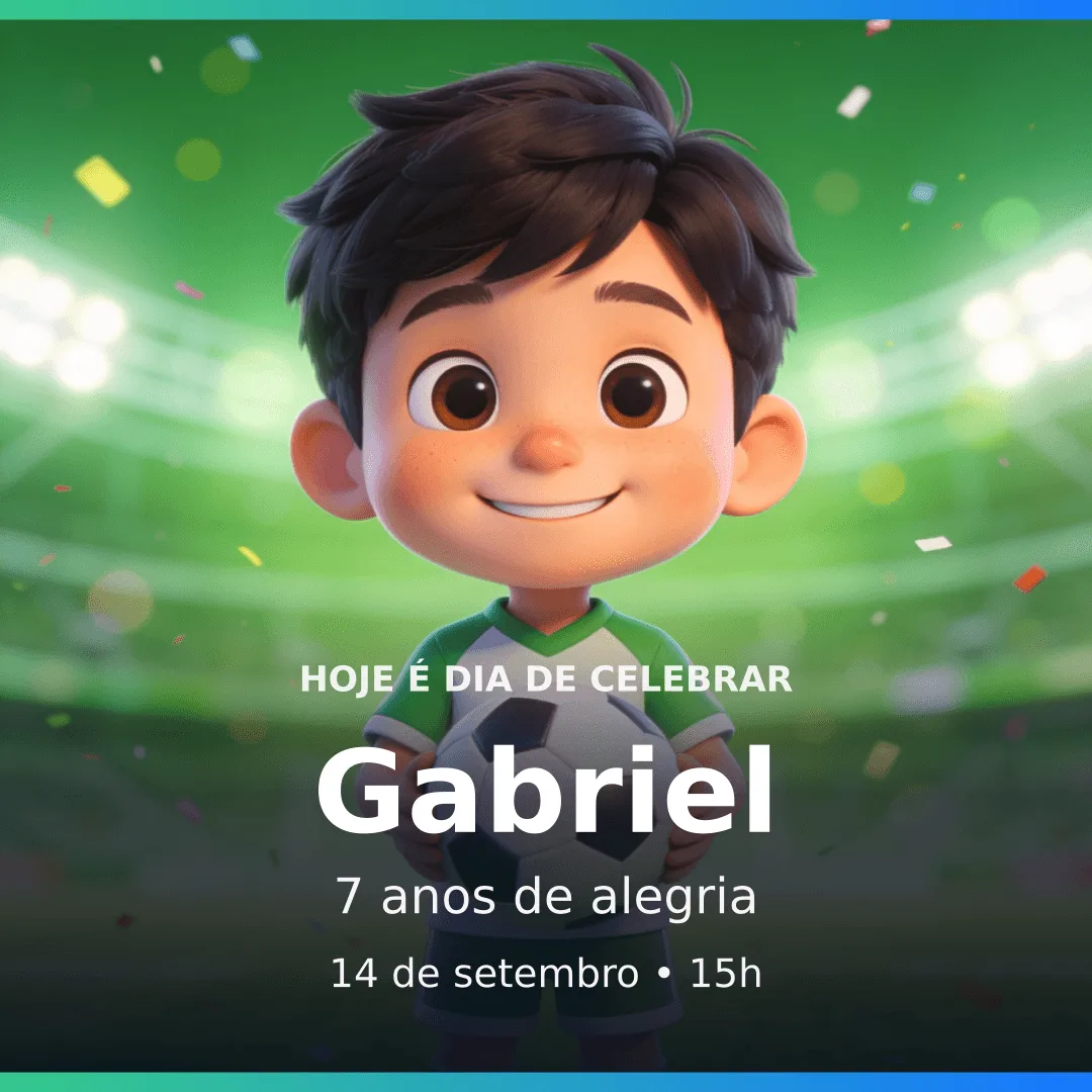 Exemplo de Post para Instagram do Kit Festa