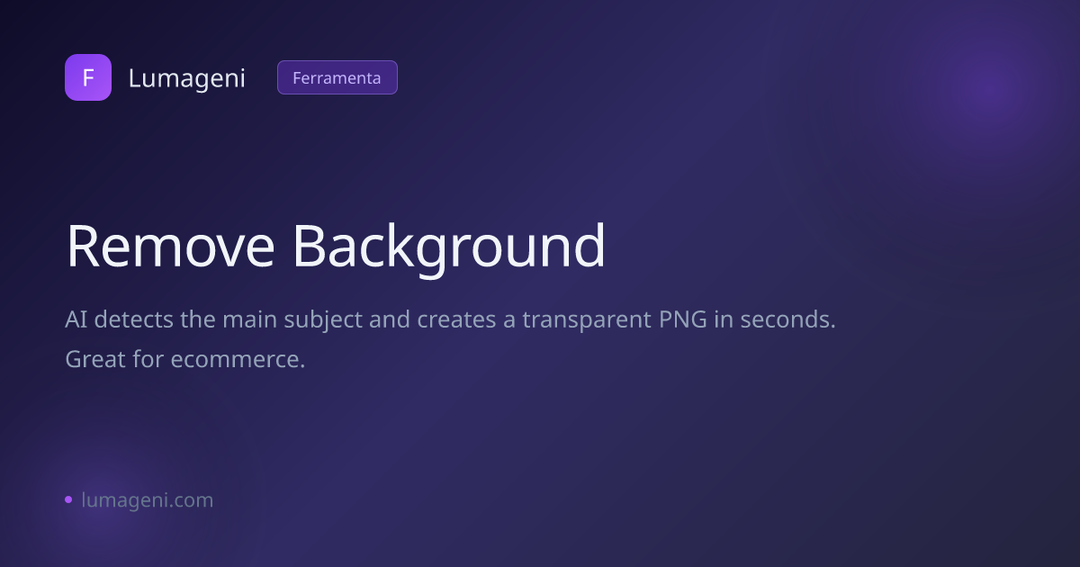 Remove Background | Lumageni